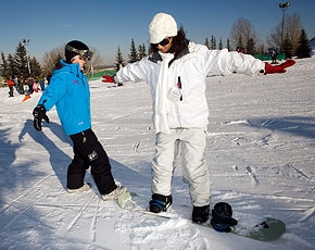 La position en snowboard