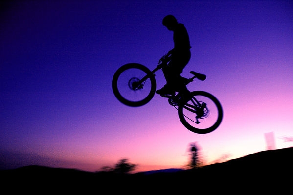 Saut en vtt