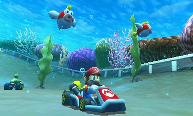 Mario kart sous l'eau