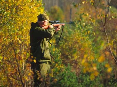 Chasseur en pleine action