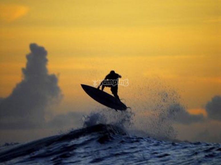 Surfeur et trick Surfeur et trick