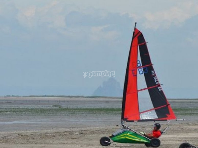Char à voile Mont St Michel Char à voile Mont St Michel