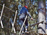  Percursos diversificados de aventura nas copas das árvores 