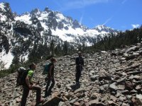 Sur les terrains enneigés