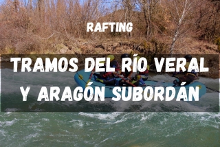 Sections de la rivière Veral et de la rivière Aragón Subordán pour faire du rafting