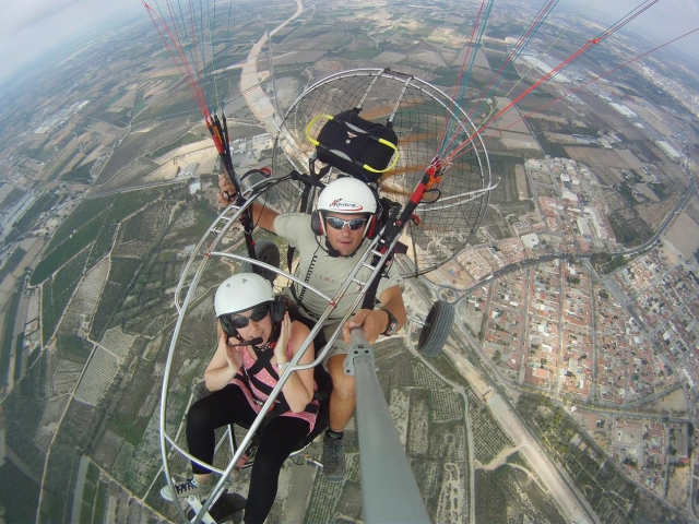 Vol en paramoteur à Alicante avec photos et vidéo