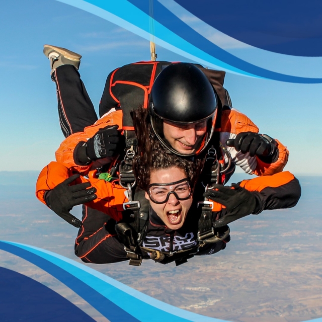 Saut en parachute tandem de 4000 mètres à Madrid