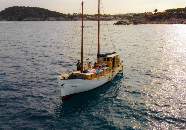 Promenade en bateau + dégustation de crevettes + vin, Port Palamós, 3h