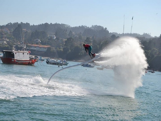 Flyboard à Sanxenxo, 20 minutes
