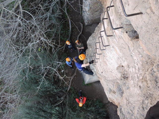 Poignées de la via ferrata du Tajo de Ronda 