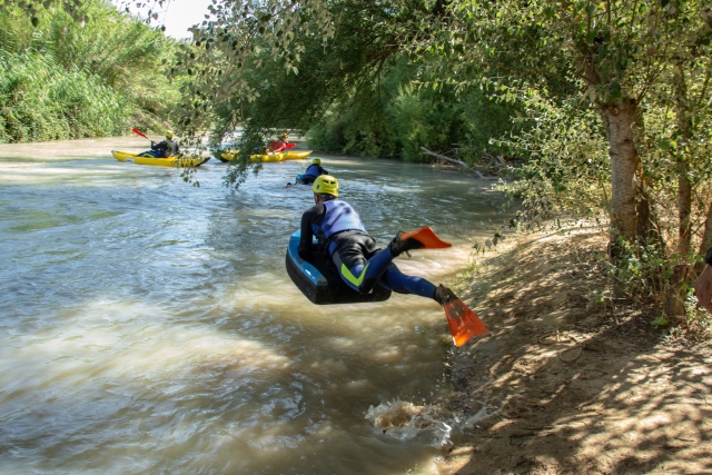 Parcours d'hydrospeed le long de la rivière Genil à Benamejí 4h