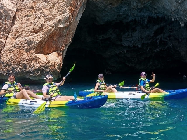 Excursion de kayak par Cala Granadella, 3 heures