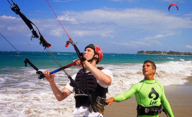 Baptême de kitesurf Sicile côte nord ouest