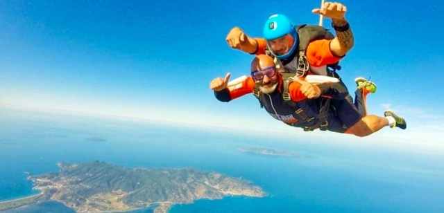 Saut en parachute tandem Costa d'Argento 4200m