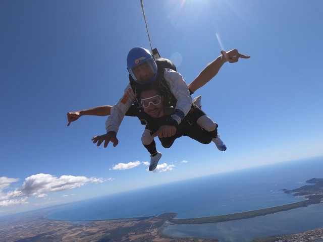 Photo et vidéo parachute Costa Argento 4200m
