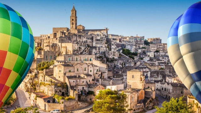 Tour en montgolfière d'une heure à Matera