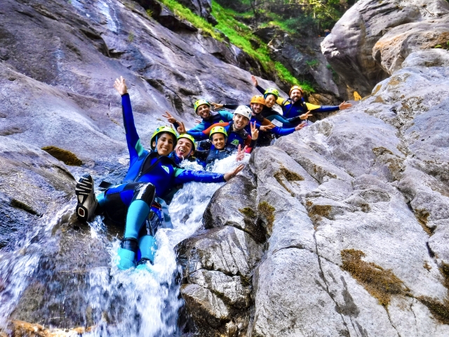 Canyoning haute difficulté à Chalamy 5 heures