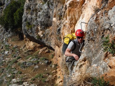 Benadalid via ferrata niveau moyen 3 heures