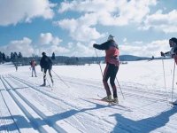 Sortie en groupe au ski de randonnee