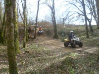 Quad dans un endroit degage