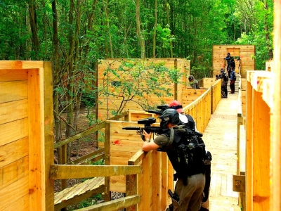 Paintball al aire libre 300 bolas cerca de París