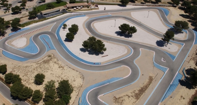 Vue aérienne de la piste