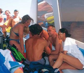 L'équipe du club de plongée