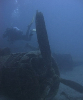  Os destroços em Dornier 