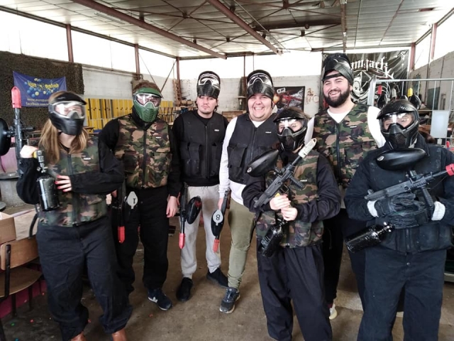  The paintball team 