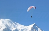  A paraglider in mid-flight 