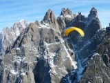 Paragliding in the mountains 