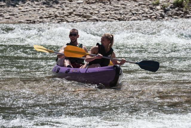  Canoa biplaza en Ardèche