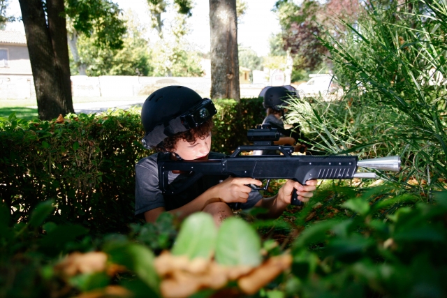 Etiqueta láser al aire libre 