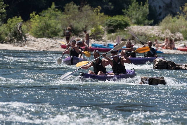  Paseo en kayak en Ardèche 