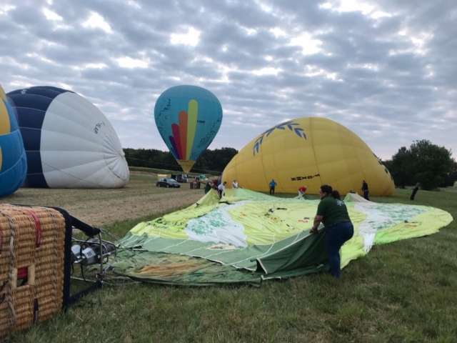 After landing 
