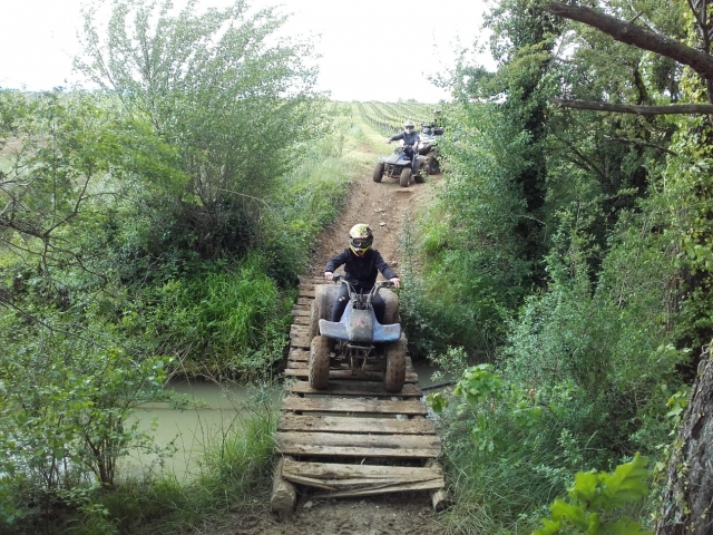 Narrow passage in quad