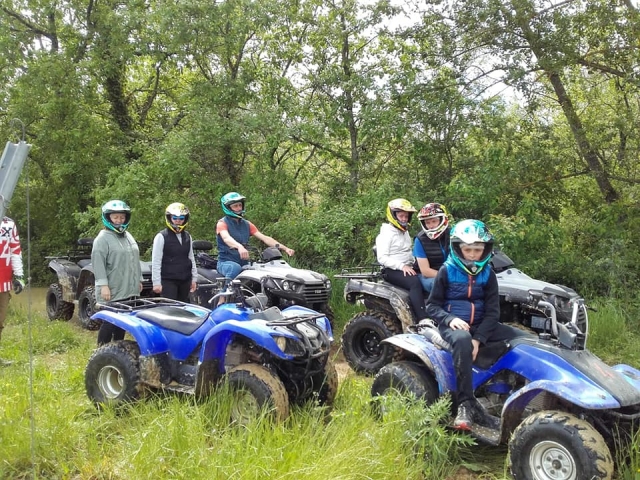 Quad hike in the countryside
