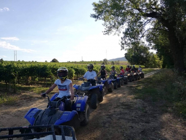 Group quad hike in the heart of Ardèche