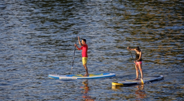 En couple ou entre amis, le paddle est une façon de profitez des plus beaux paysages de la région