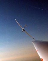 Strong emotions in a glider 