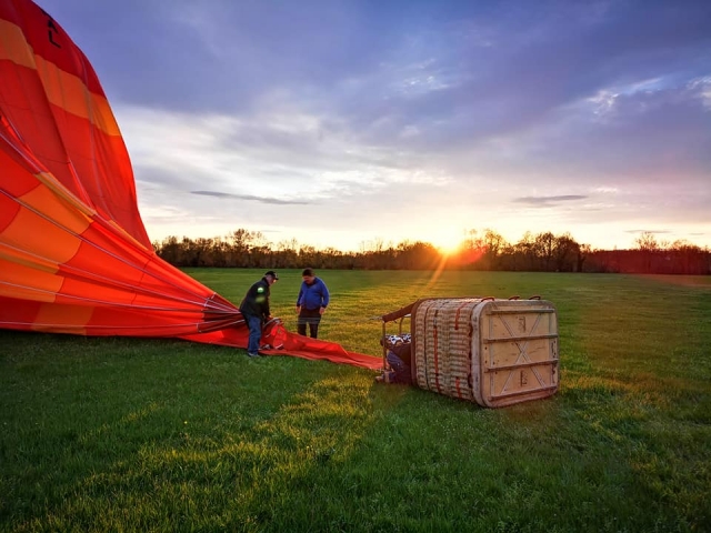  Preparando el globo aerostático 