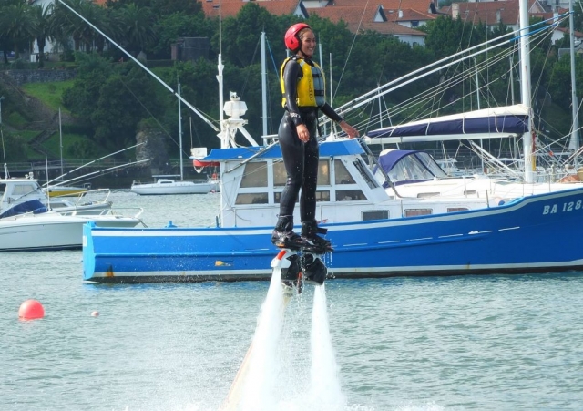  El Flyboard solicita la concentración y la agilidad 