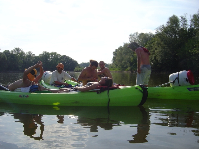  Flanage en canoa en el Loira 