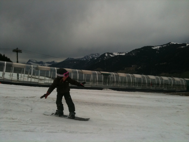  带 Evolution 2 的滑雪板 