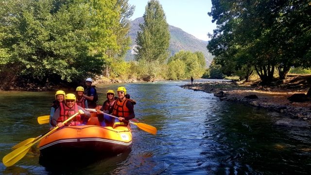 Moment de tranquillité après la descente