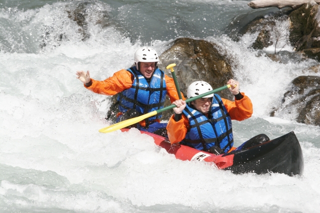  Two-seater inflatable canoe 