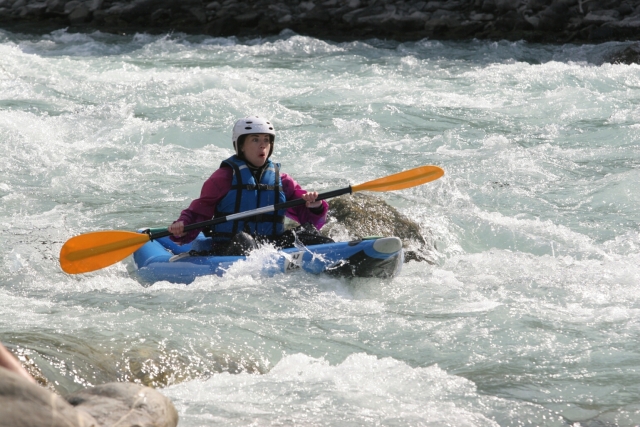  Single-seater inflatable canoe 