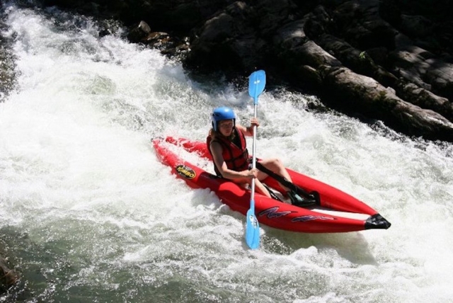  descenso del nive en kayak inflable 