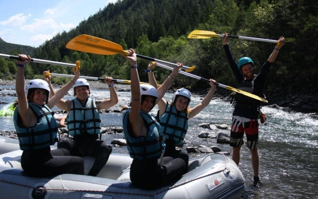  Inizio della sessione di rafting 