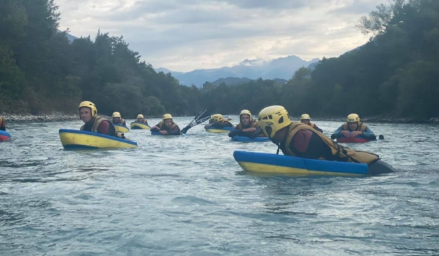  Inizio della sessione di Hydrospeed 